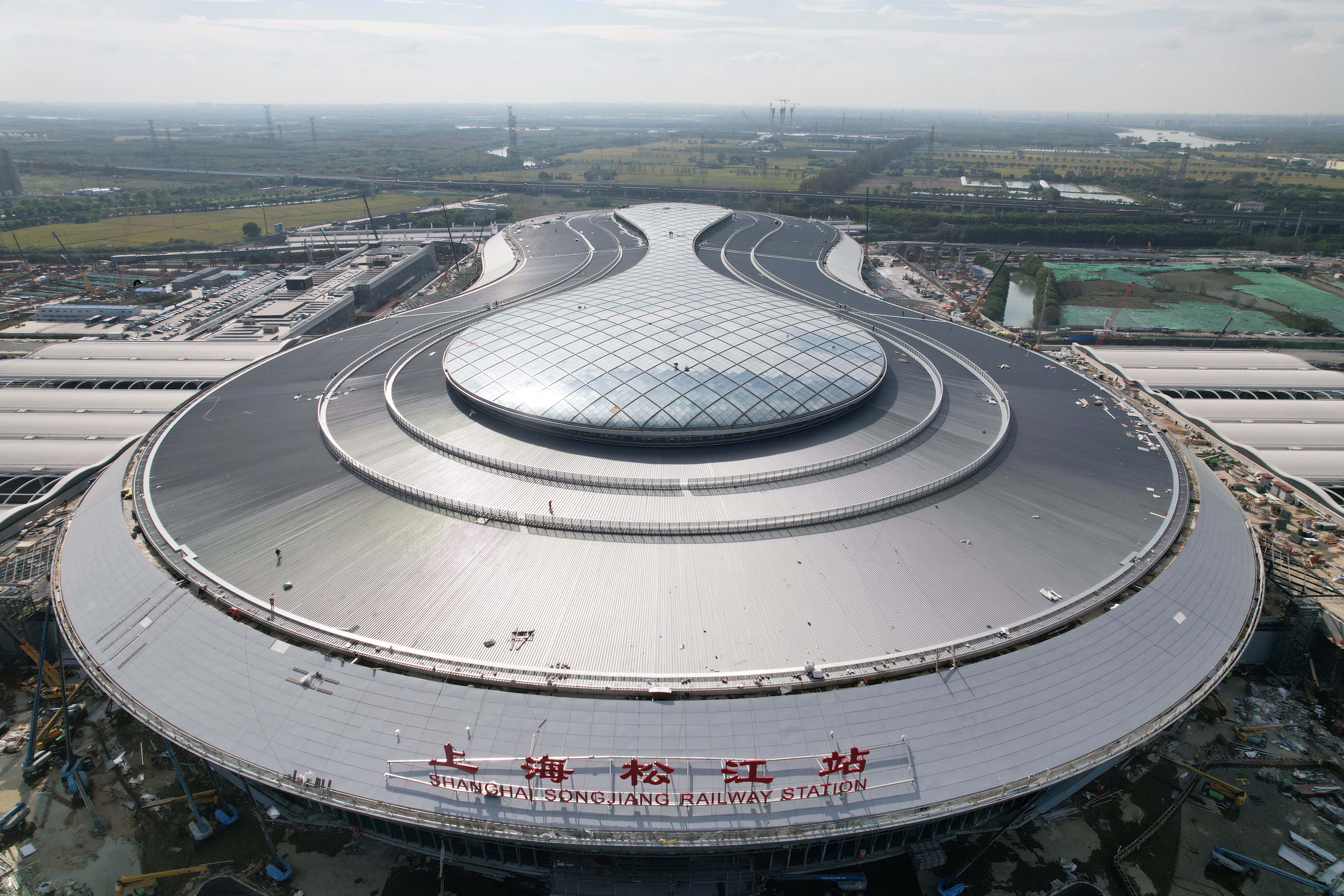 前方到站,上海松江站!机施集团参与建设的沪苏湖高铁全线开通!