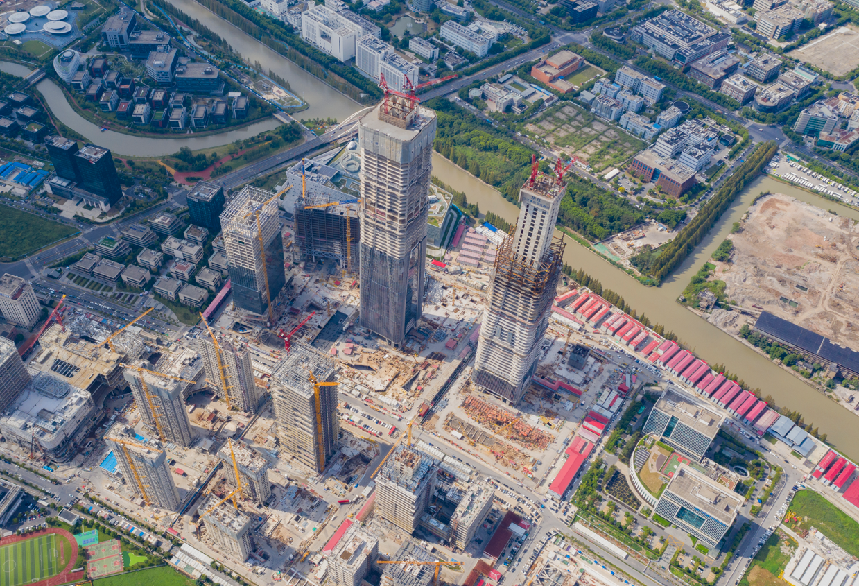 上海“张江科学城”——56-01地块百米酒店顺利封顶