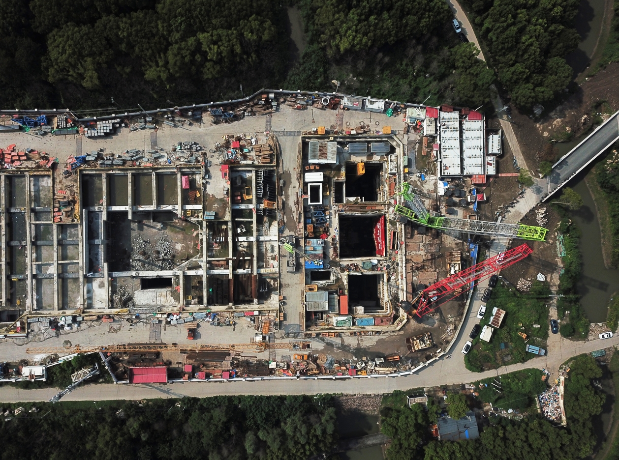 开挖土方85万m³上海机场联络线最大车站,三林南站主体基坑顺利封底